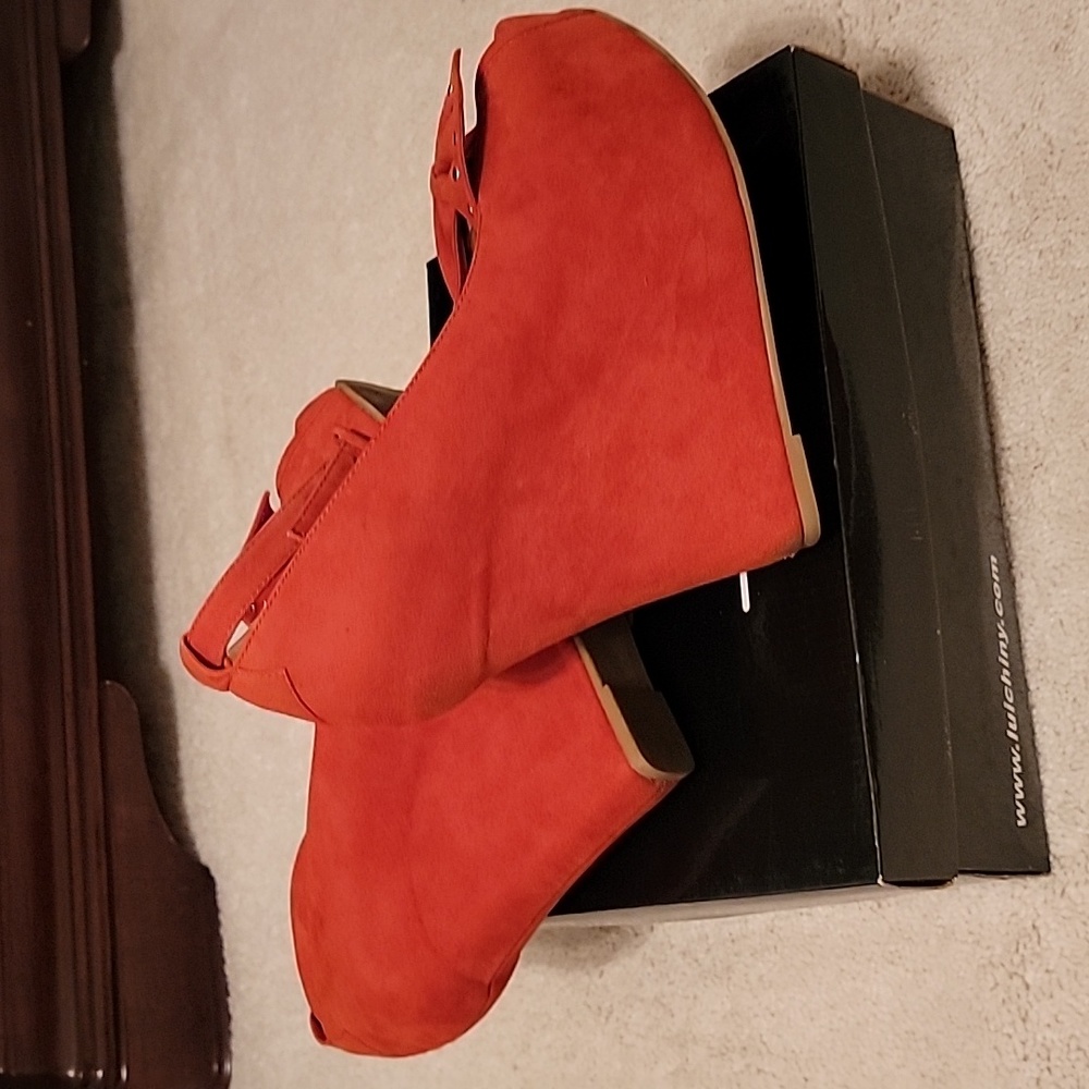 Orange Suede Shoes - Picture 7 of 15